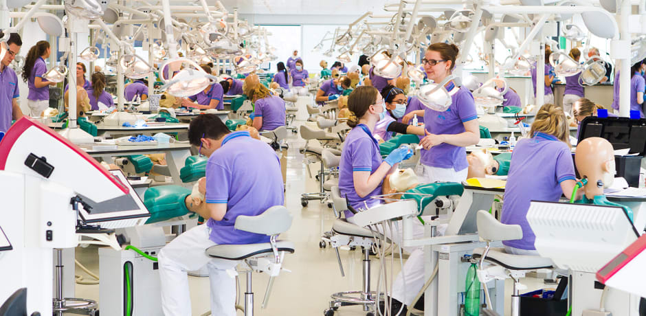 The pre-clinic, the largest lab classroom in the world.